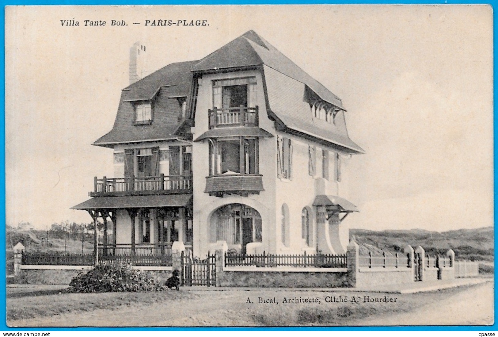 CPA 62 (Le Touquet) PARIS-PLAGE - Villa Tante Bob ° A. Bical Architecte * Architecture - Le Touquet