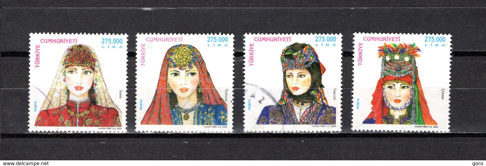 Turquía   2000  .-   Y&T  Nº   2957/2960 - Used Stamps