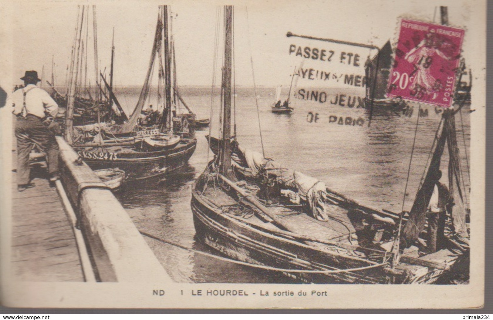 LE HOURDEL - SORTIE DU PORT - Le Hourdel