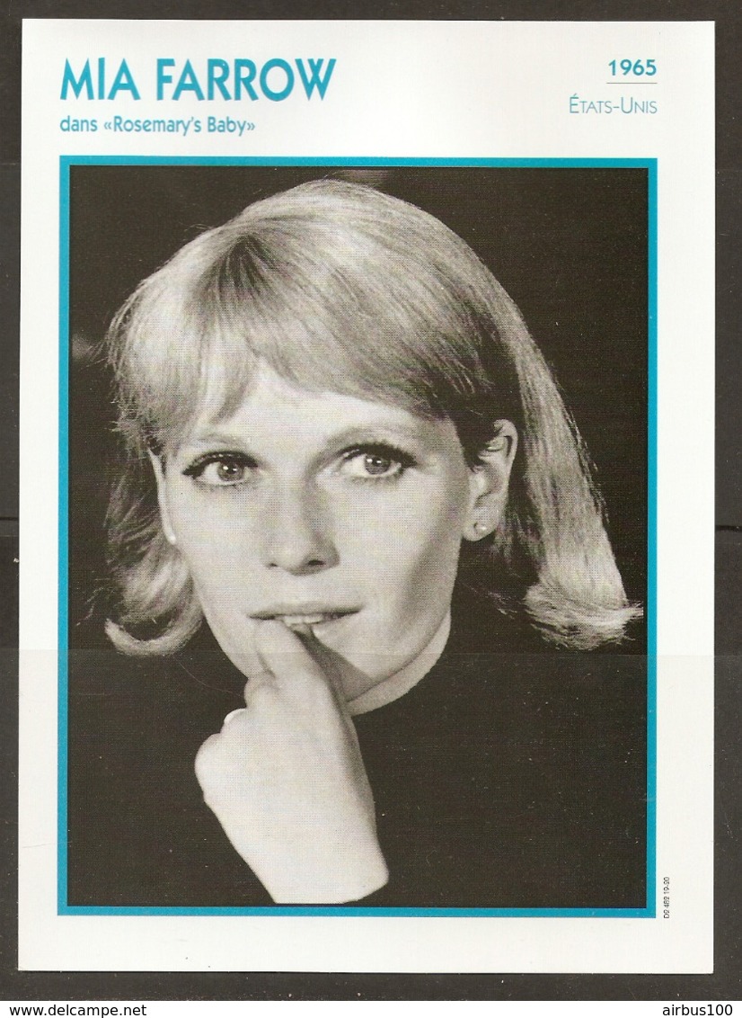 PORTRAIT DE STAR 1965 ÉTATS UNIS USA - ACTRICE MIA FARROW ROSEMARY - UNITED STATES USA ACTRESS CINEMA FILM PHOTO - Fotos