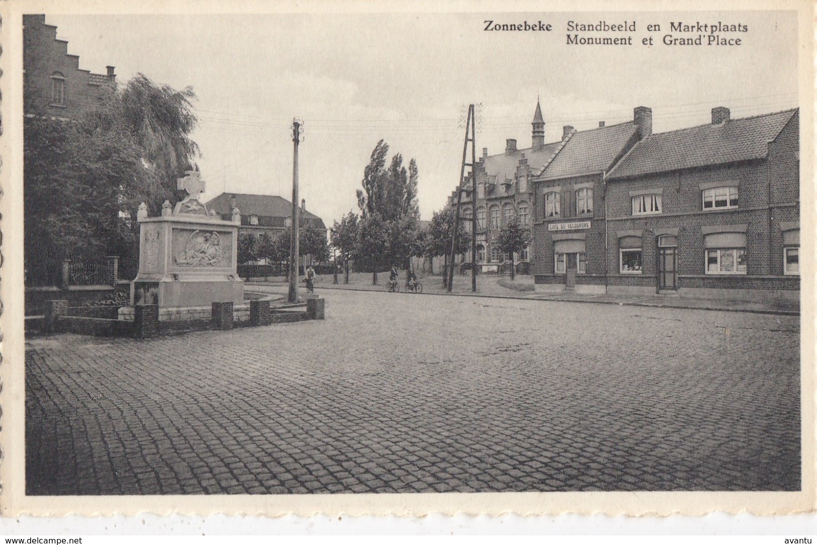 ZONNEBEKE /  MARKT EN MONUMENT 1914-18 - Zonnebeke