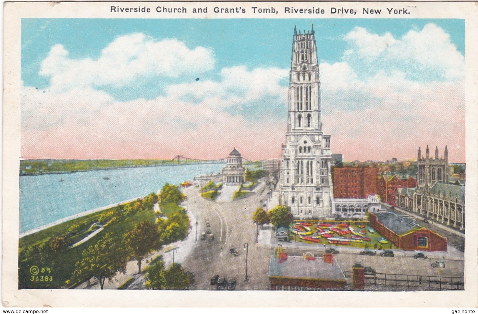 1789 NEW YORK - RIVERSIDE DRIVE - RIVERSIDE CHURCH AND GRANT'S TOMB - Autres Monuments, édifices