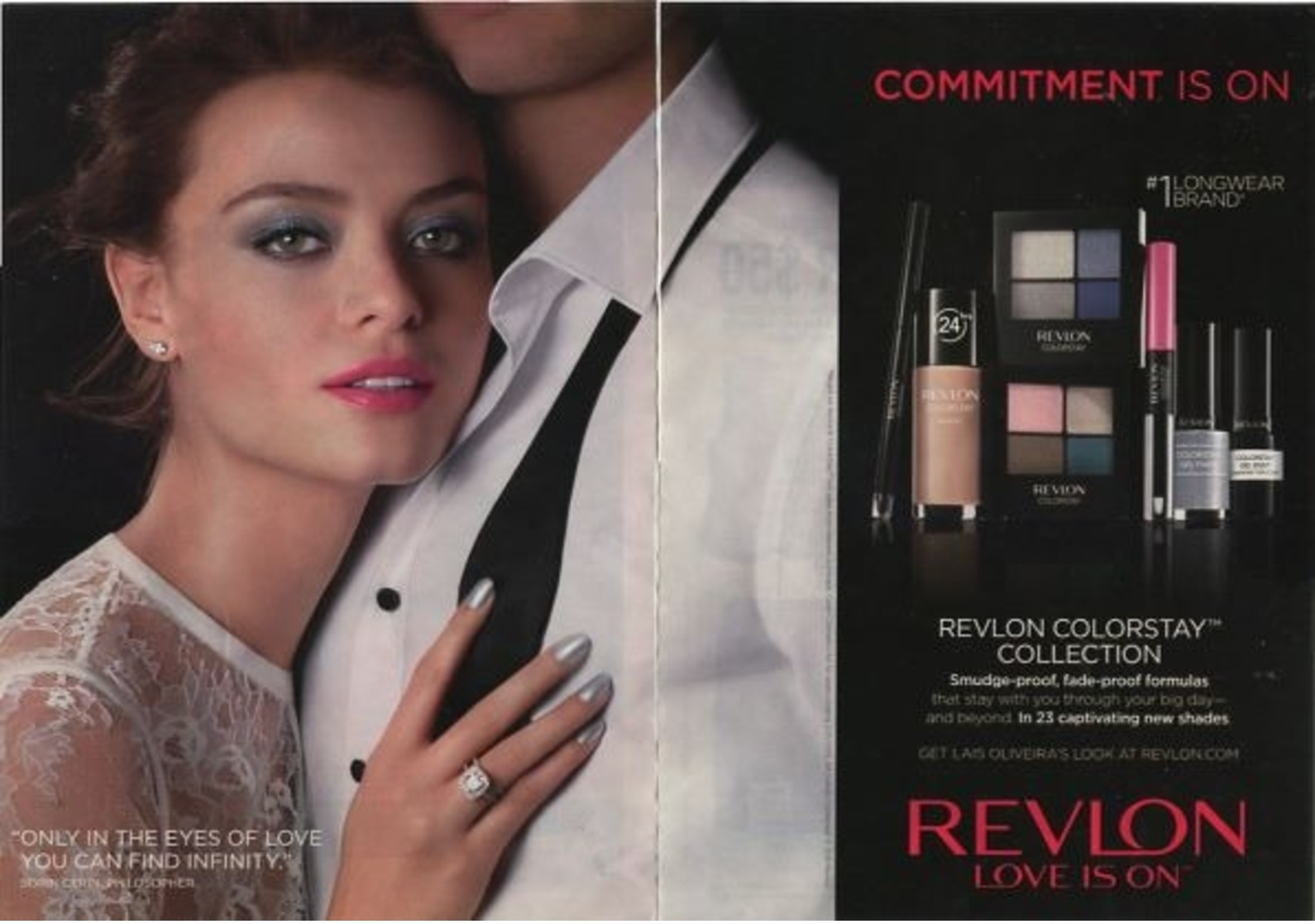 PUBLICITES USA MAGAZINE ADVERTISING WERBUNG REKLAME PUBBLICITI RECLAME PUBLICIDAD Fo MAKE UP REVLON COLORSTAY COLLECTION - Publicités