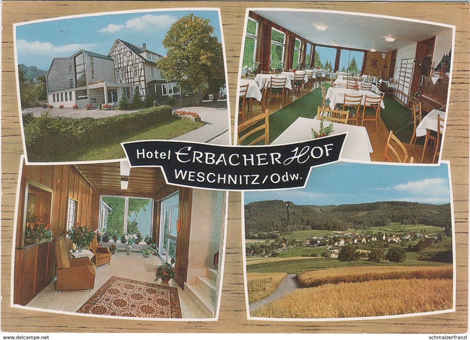 AK Weschnitz Odenwald Hotel Erbacher Hof A Reichelsheim Ober Unter Ostern Erzbach Hammelbach Brombach Krumbach Fürth - Odenwald