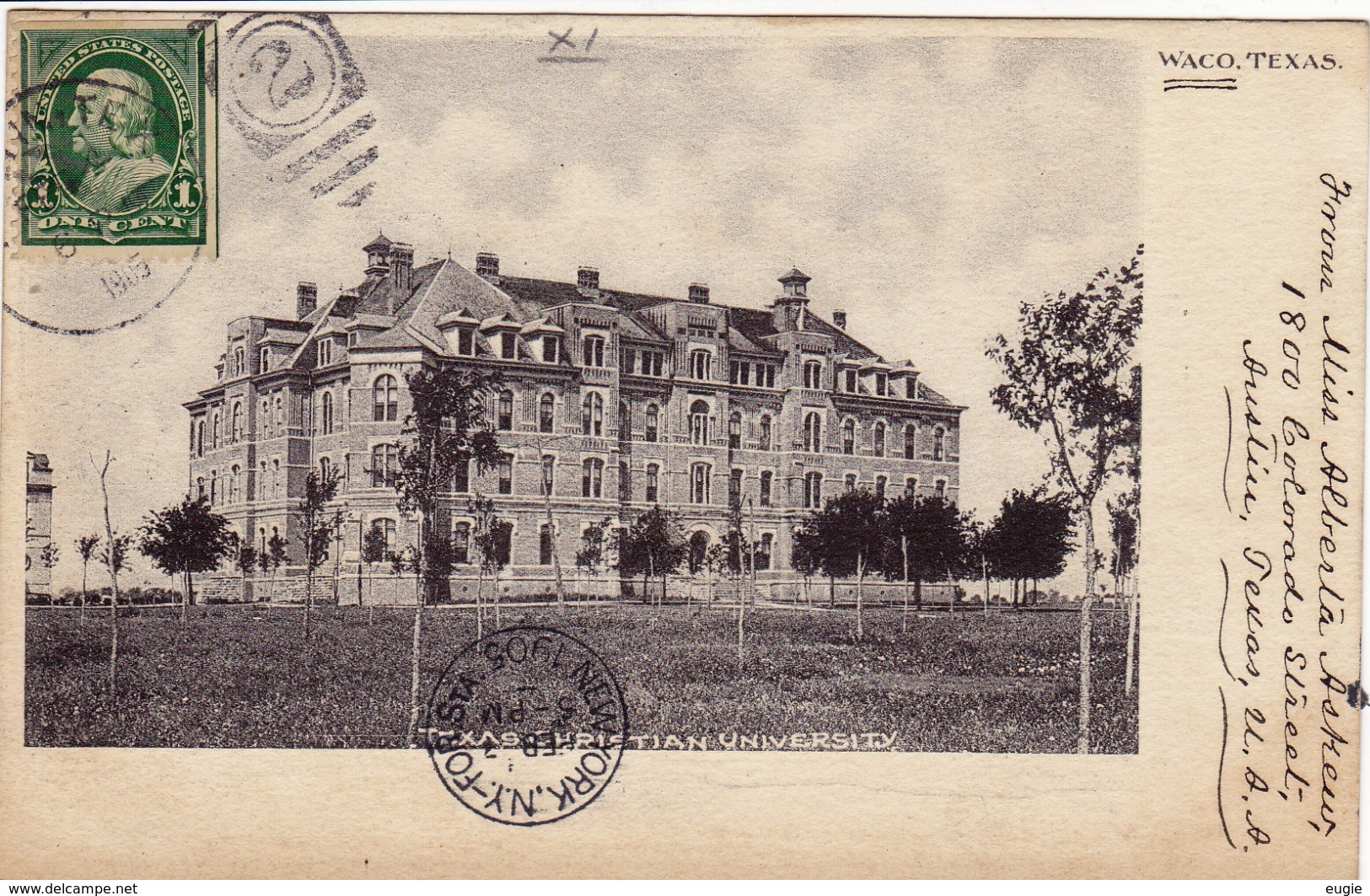 241/ Waco, Texas, Christian University 1905 - Waco