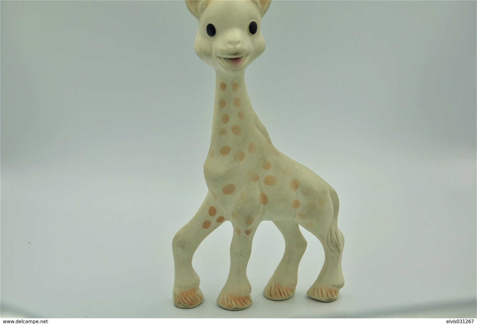 PIEPER POUET SQUEAKY: DELACOSTE GIRAFFE VULLI SOPHIE - L=18 - Rubber - Vinyl -1950's - Schtroumpfs