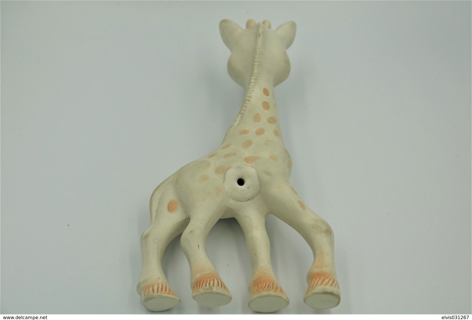 PIEPER POUET SQUEAKY: DELACOSTE GIRAFFE VULLI SOPHIE - L=18 - Rubber - Vinyl -1950's - Schtroumpfs