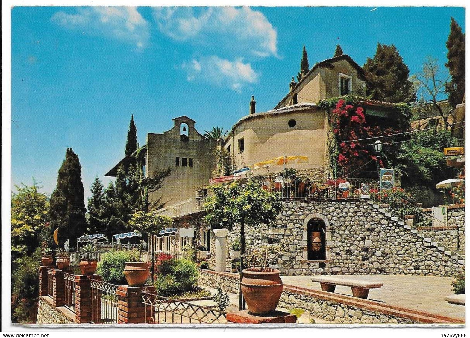 Taormina (Messina). Angolo Caratteristico. Tabella Birra Prinz Braun Alla Fine Della Scalinata A Destra. - Messina