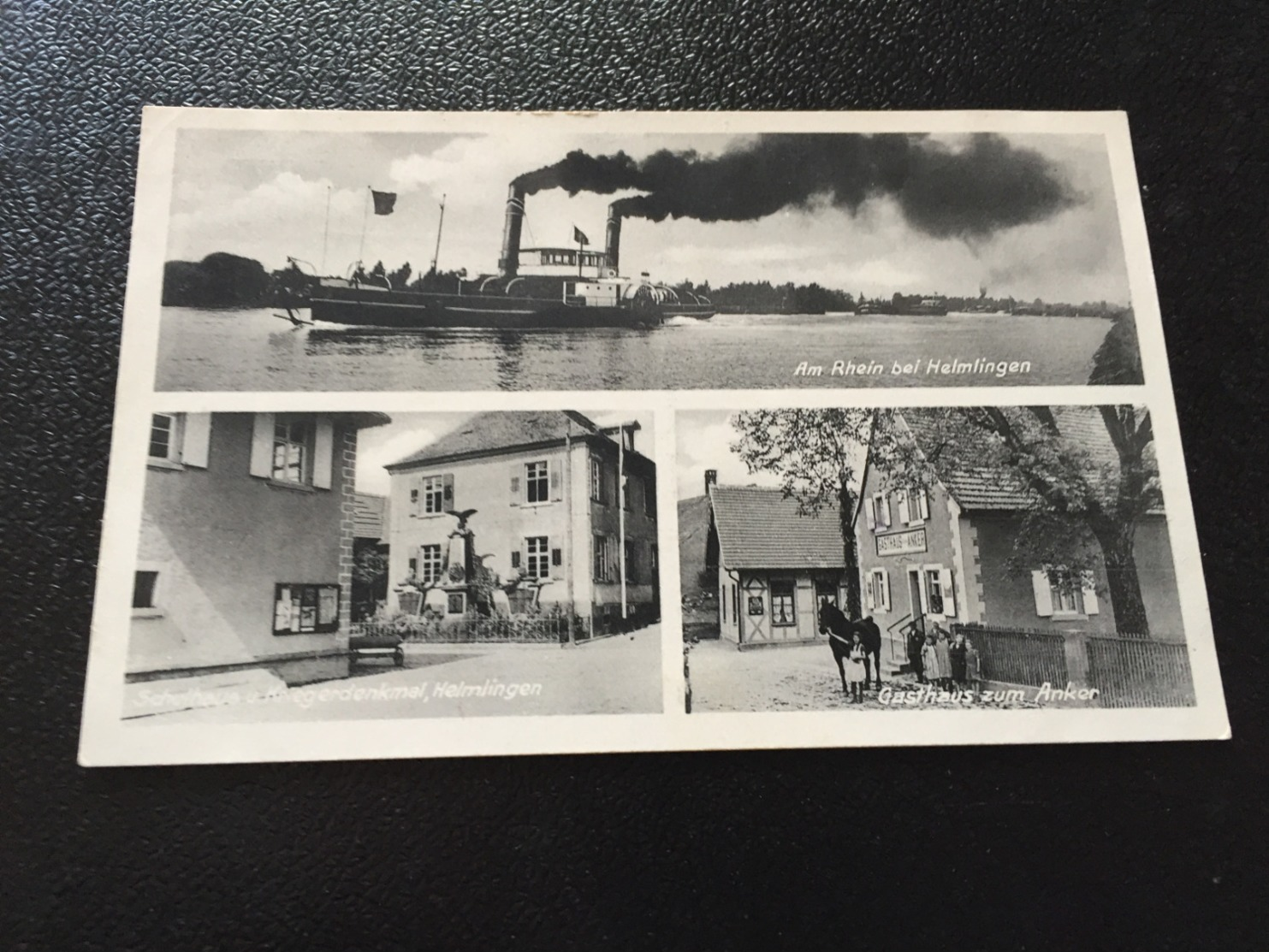 Am Rhein Bei HELMLINGEN Bei RHEINAU  U.a. Gasthaus ZUM ANKER  1940 - Other & Unclassified