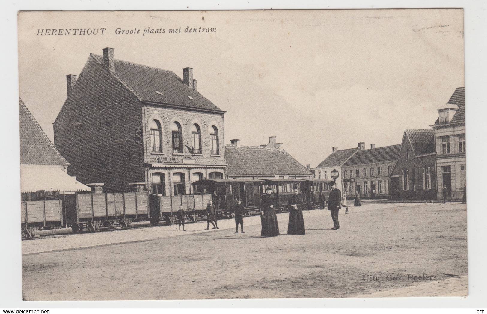 Herenthout  Groote Plaats Met Den Tram    TRAM  TRAMWAY - Herenthout