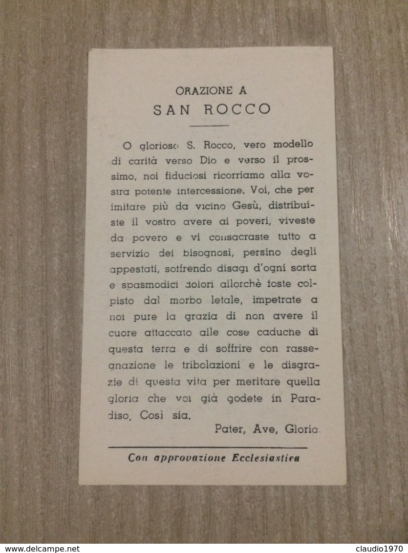 Santino S. Rocco Protettore Di Tolve (pt) - Santini