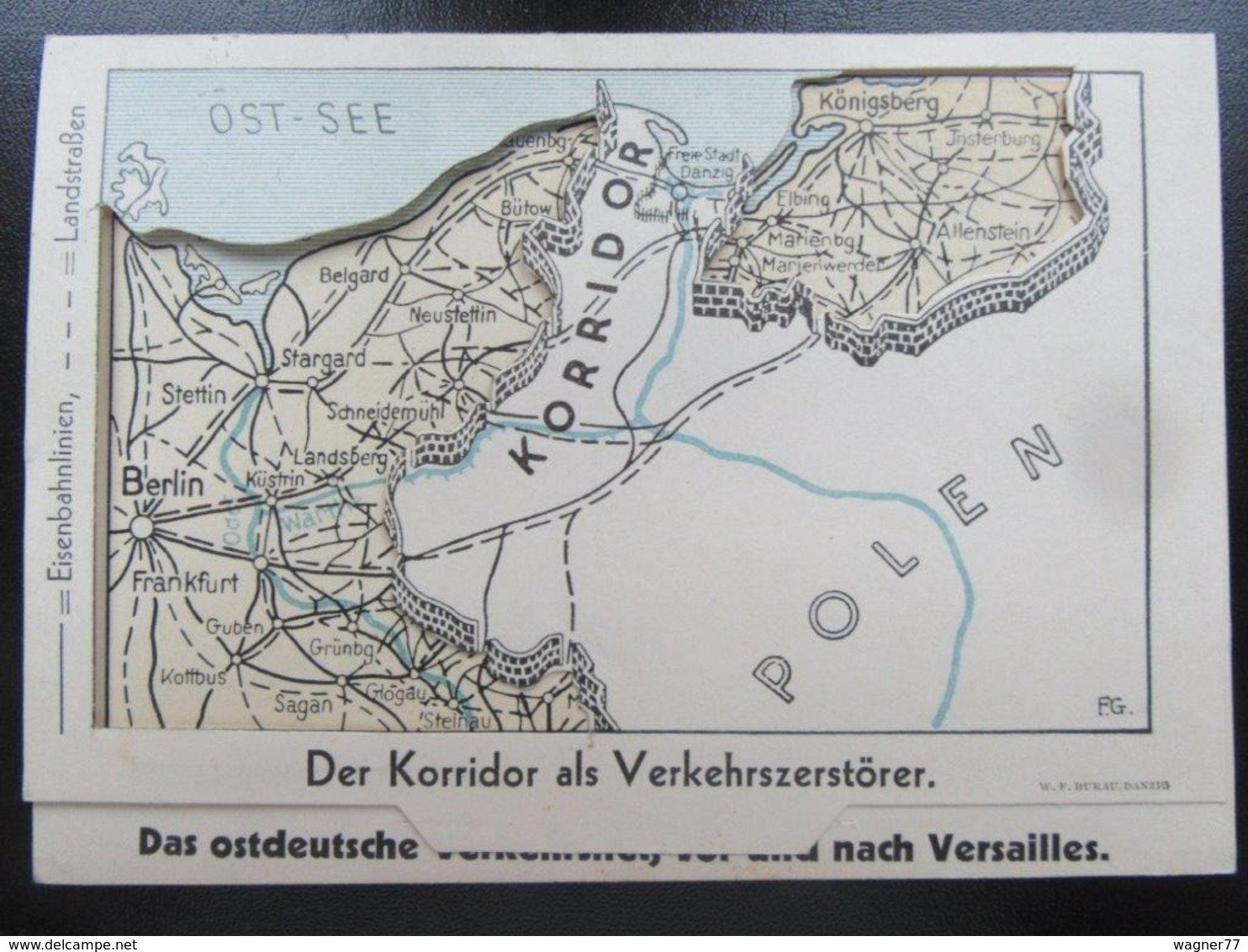 Postkarte Propaganda Klappkarte Danzig 1933 R! - Lettres & Documents