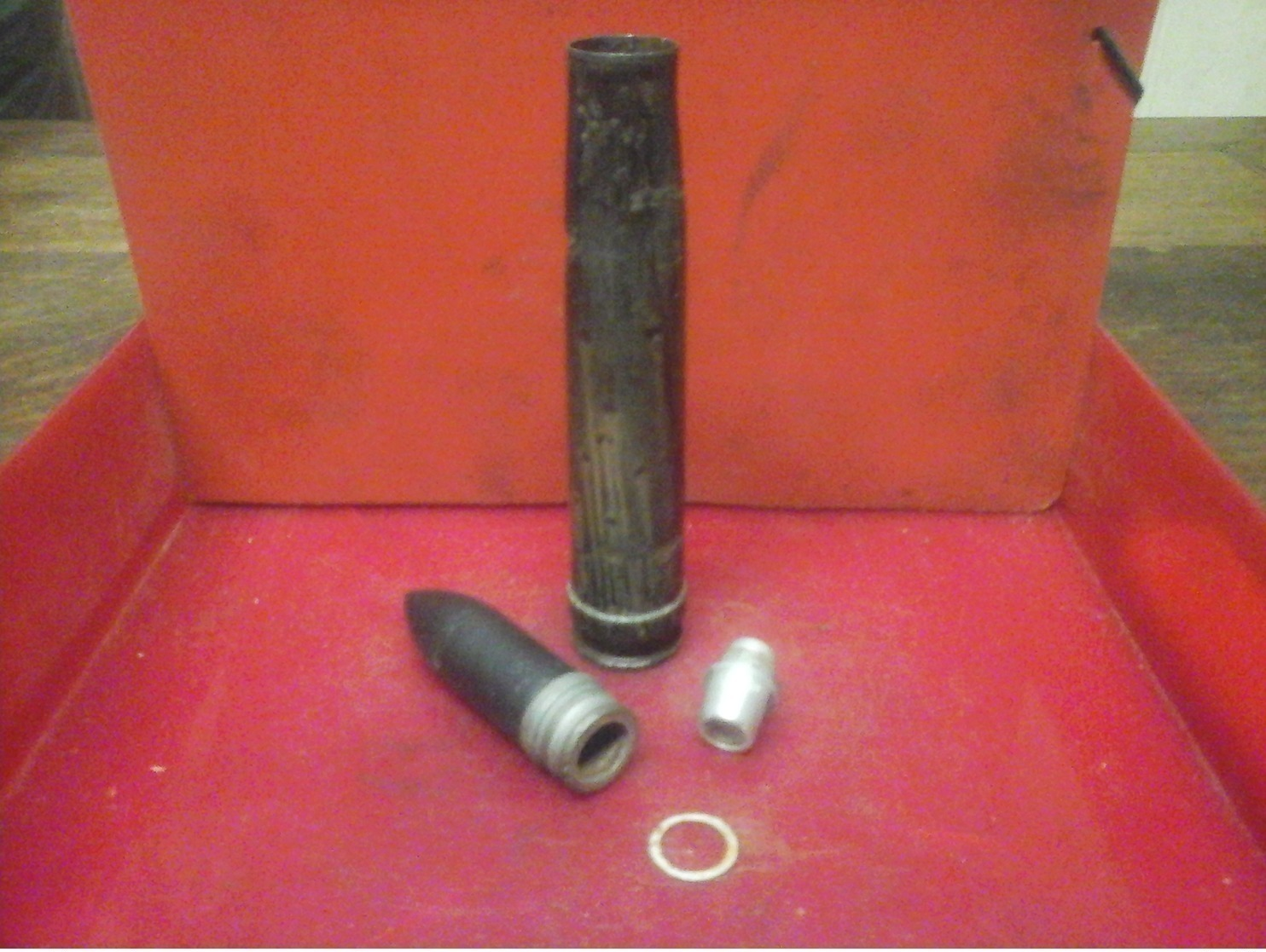 WW2 MUNITION OBUS DE FLAK KRIEGSMARINE 20MM ALLEMANDE RARE