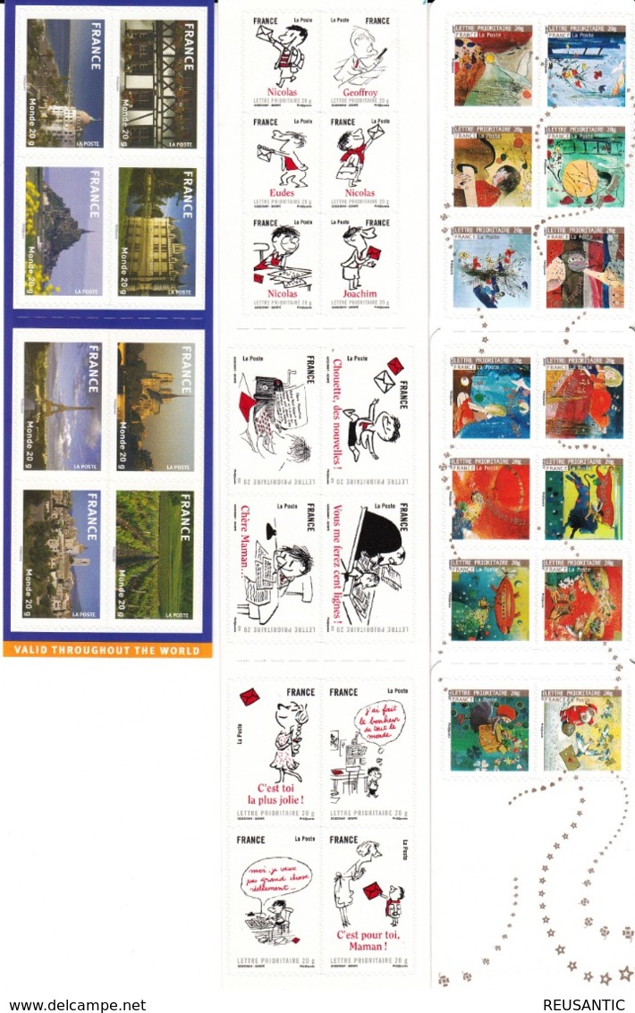 FRANCE ANÉE COMPLETE 2009  - TIMBRES + BLOCS ET FEUILLETS +CARNETS + BLOCS SOUVENIRS ---VOIR LES IMAGES---