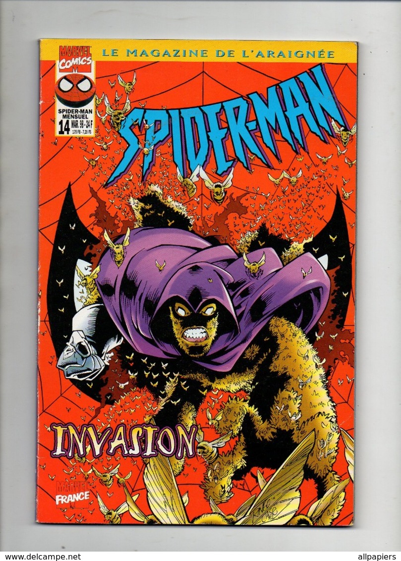 Spider-Man N°14 Le Magazine De L'araignée - Manipulations - Deuxième Chance - Invasion - échec à La Reine de 1998 - Spiderman