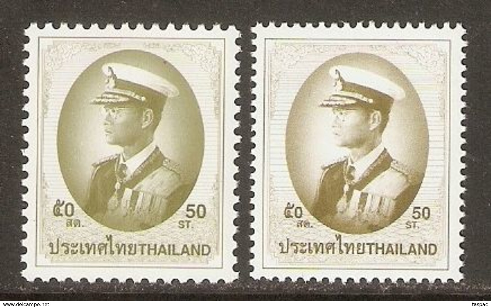 Thailand 1998/2003 Mi# 1836 I A And 1836 II C ** MNH - Definitives / King Bhumibol Adulyadej - Thaïlande