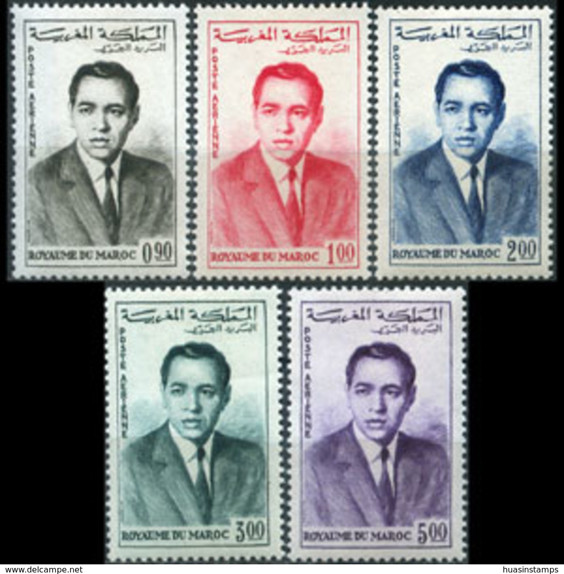 MOROCCO 1962 - Scott# C5-9 King Hassan Set Of 5 MNH - Morocco (1956-...)