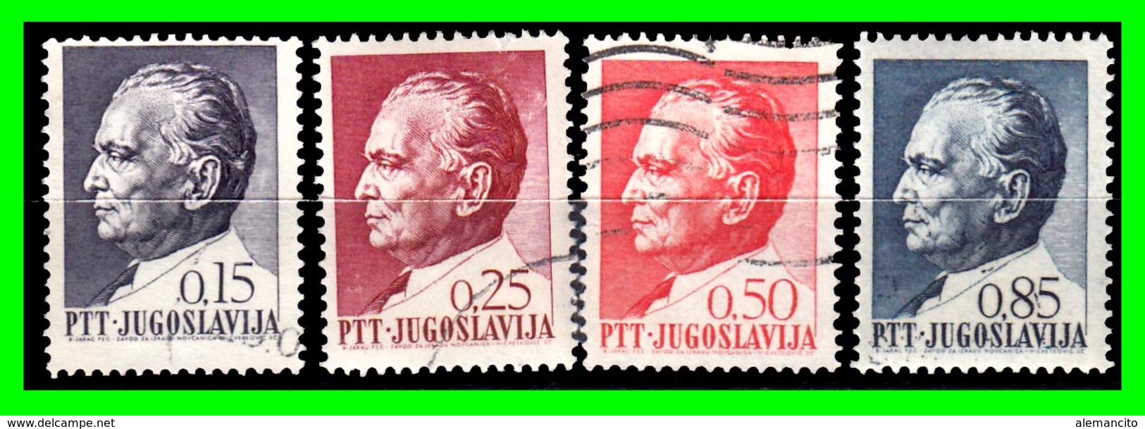 YUGOSLAVIA SELLOS AÑO 1967 LXXV ANIVERSARIO DEL PRESIDENTE JOSIP BROZ TITO  1892-1980 - Usados