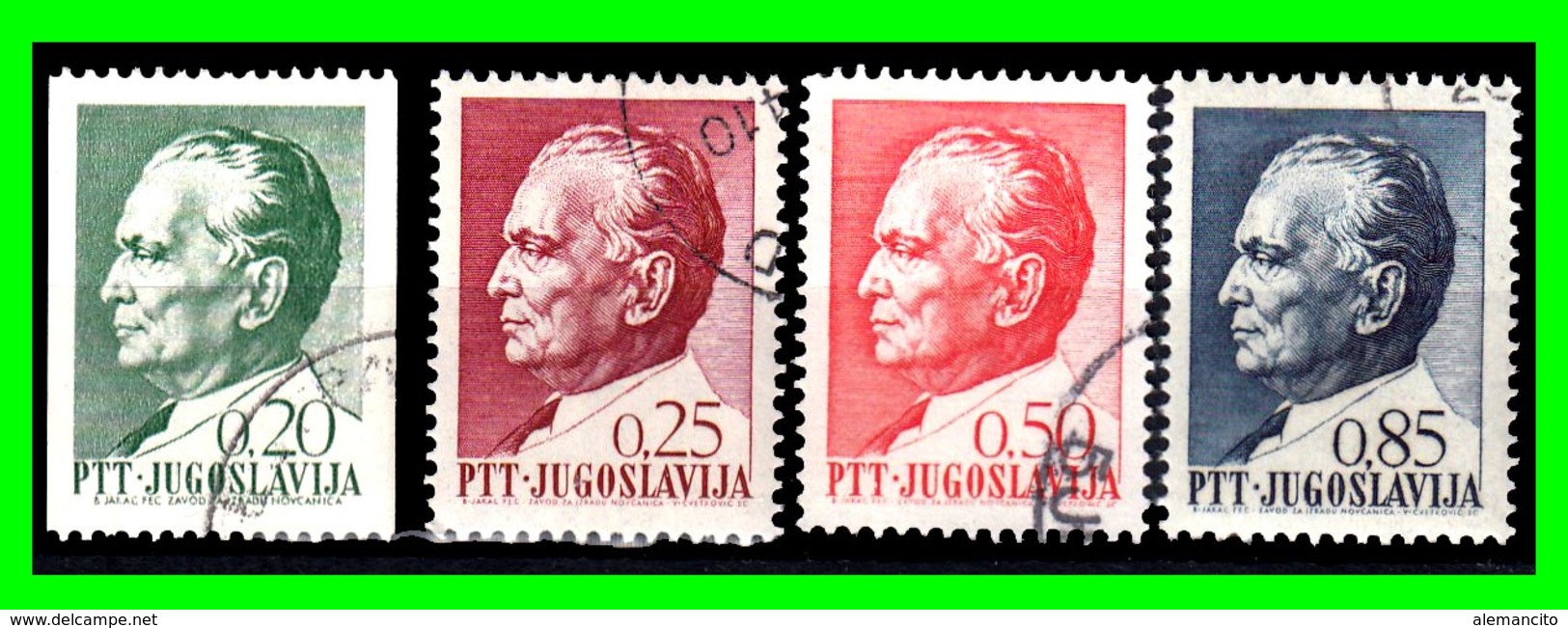 YUGOSLAVIA SELLOS AÑO 1967 LXXV ANIVERSARIO DEL PRESIDENTE JOSIP BROZ TITO  1892-1980 - Usados