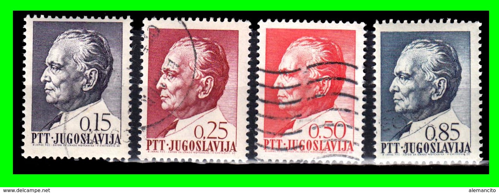 YUGOSLAVIA SELLOS AÑO 1967 LXXV ANIVERSARIO DEL PRESIDENTE JOSIP BROZ TITO  1892-1980 - Usados