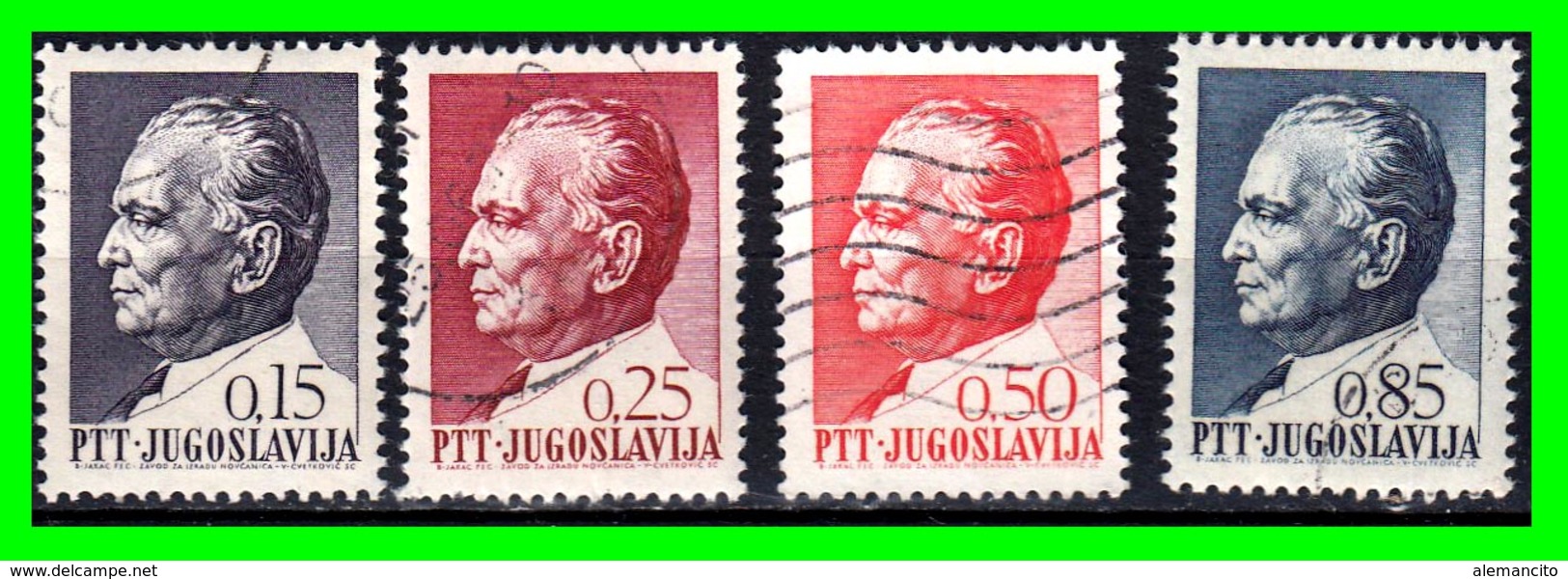 YUGOSLAVIA SELLOS AÑO 1967 LXXV ANIVERSARIO DEL PRESIDENTE JOSIP BROZ TITO  1892-1980 - Usados