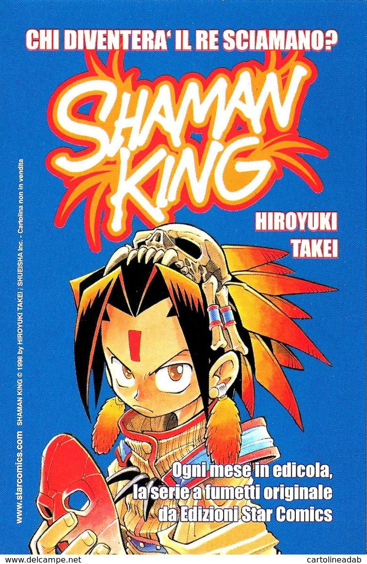 [MD3984] CPM - MANGA - SHAMAN KING - SERIE A FUMETTI STAR COMICS - COLLECTOR'S POSTCARD 2005 - PERFETTA - NV - Fumetti