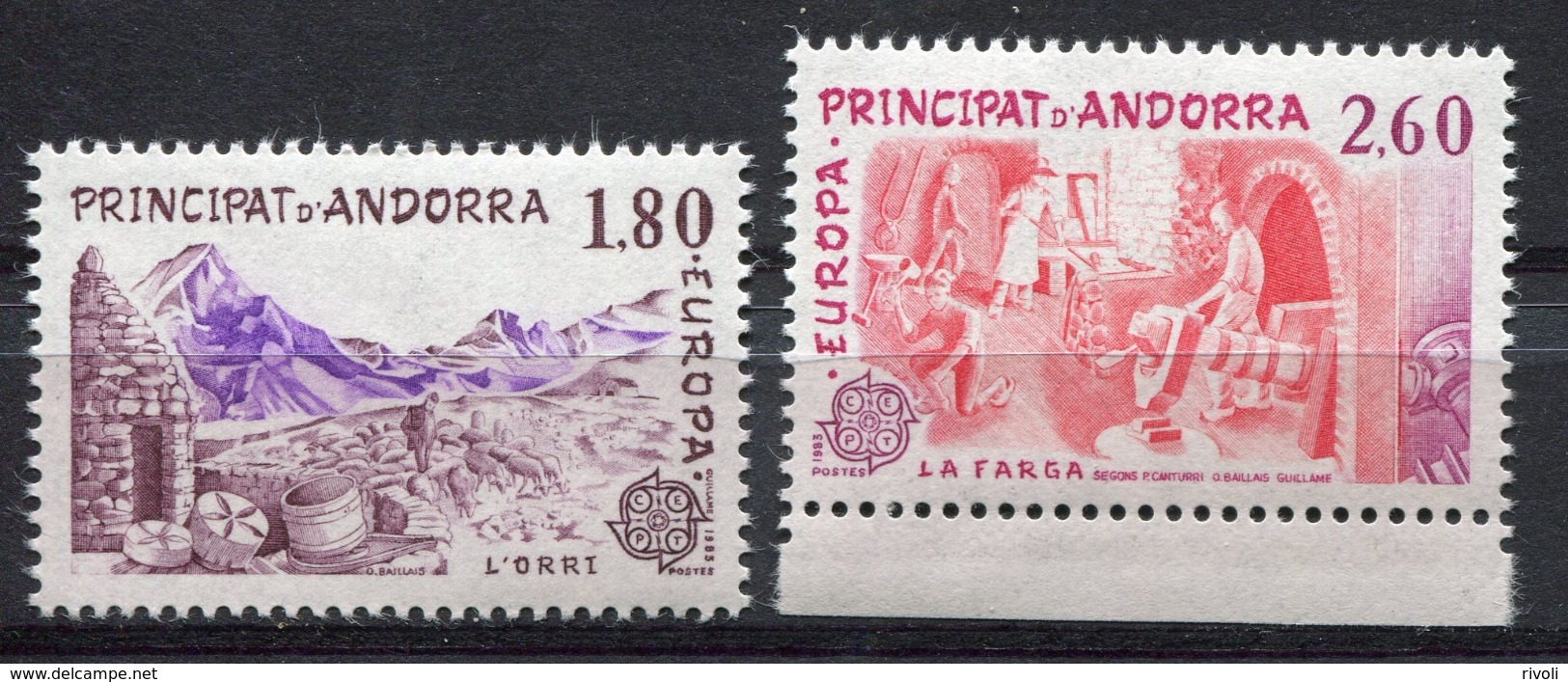 Andorre Français - Europa CEPT 1983 - Yvert Nr. 313/314. - Michel Nr. 334/335 ** - 1983