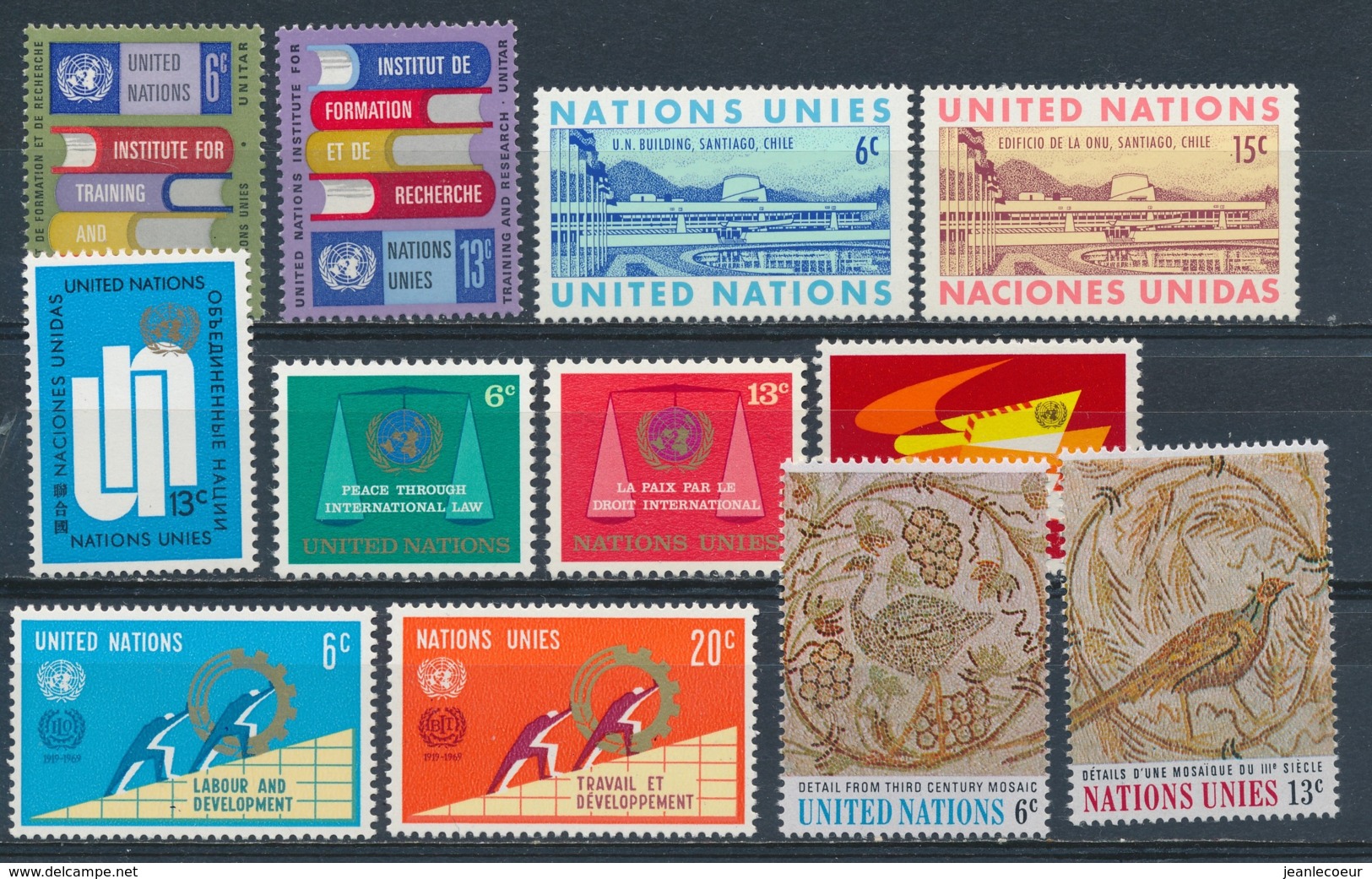 Verenigde Naties/United Nations/Nation Unis New York 1969 Mi: 208-219 Yt:  (PF/MNH/Neuf Sans Ch/**)(4919) - Ongebruikt