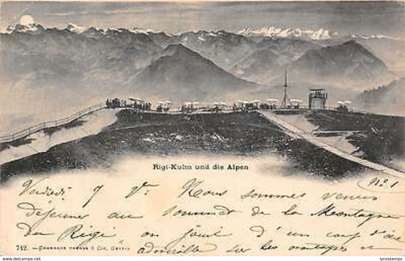 Switzerland Rigi-Kulm Und Die Alpen 1899 - Other & Unclassified