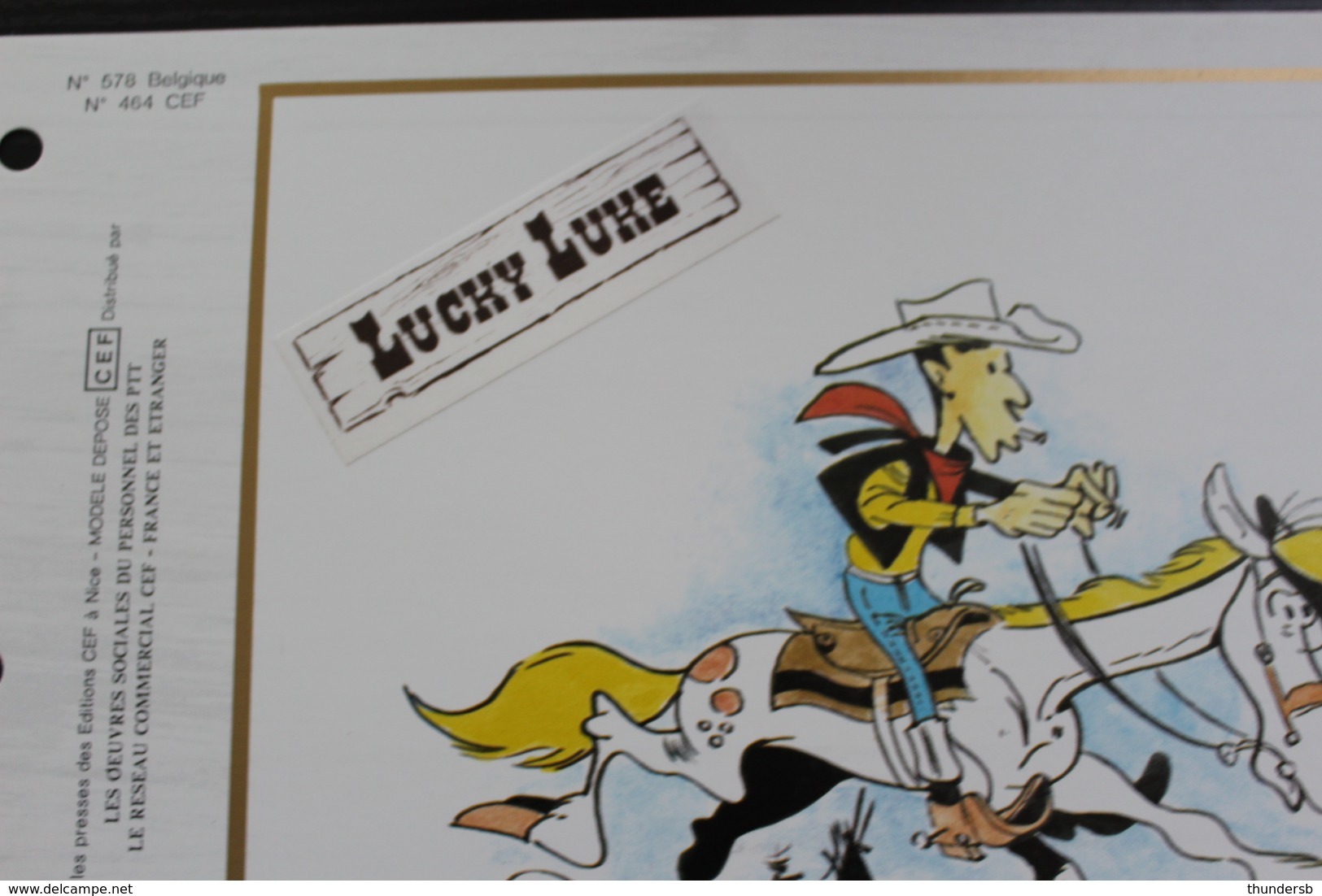 2390 'Lucky Luke' - CEF Feuillet De Luxe - Tirage: 3475 Exemplaires - Bandes Dessinées