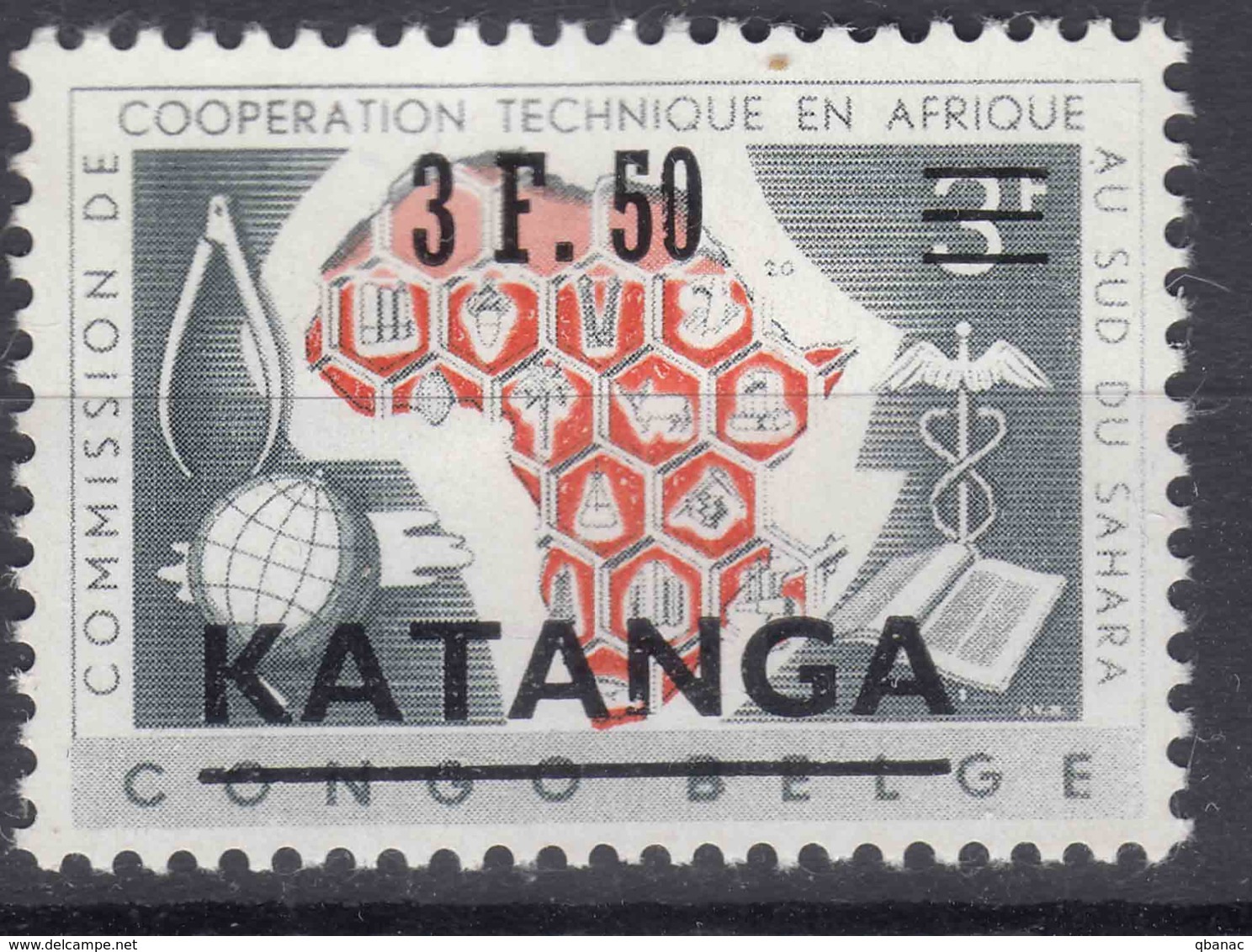 Belgium Colonies Katanga 1961 Mi#50 Mint Hinged - Katanga
