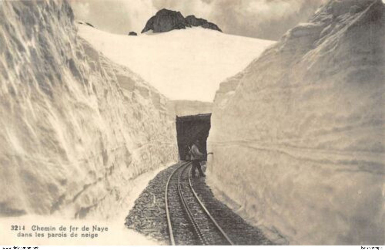 Switzerland Chemin De Fer De Naye Dans Les Parois De Neige Railroad - Sonstige & Ohne Zuordnung