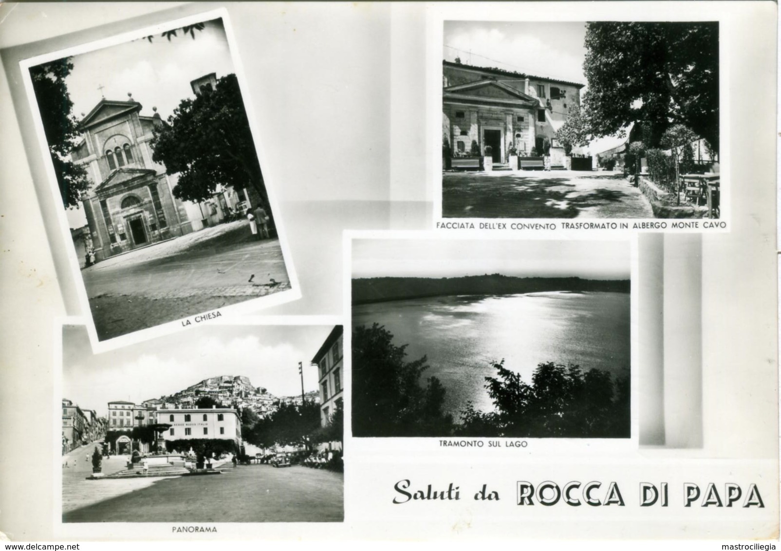 ROCCA DI PAPA  ROMA  Saluti Da..  Vedutine  Chiesa Panorama  Lago  Albergo Monte Cavo - Other & Unclassified