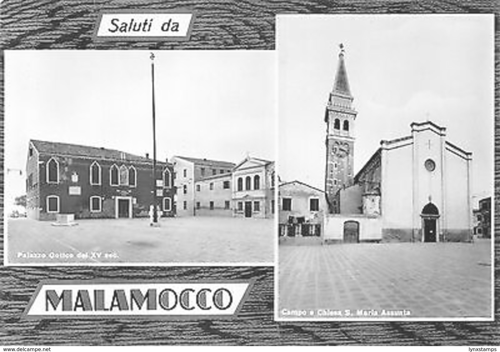 Italy Saluti Da Malamocco Multiviews Campo E Chiesa S Maria Assunta Palazzo - Autres & Non Classés