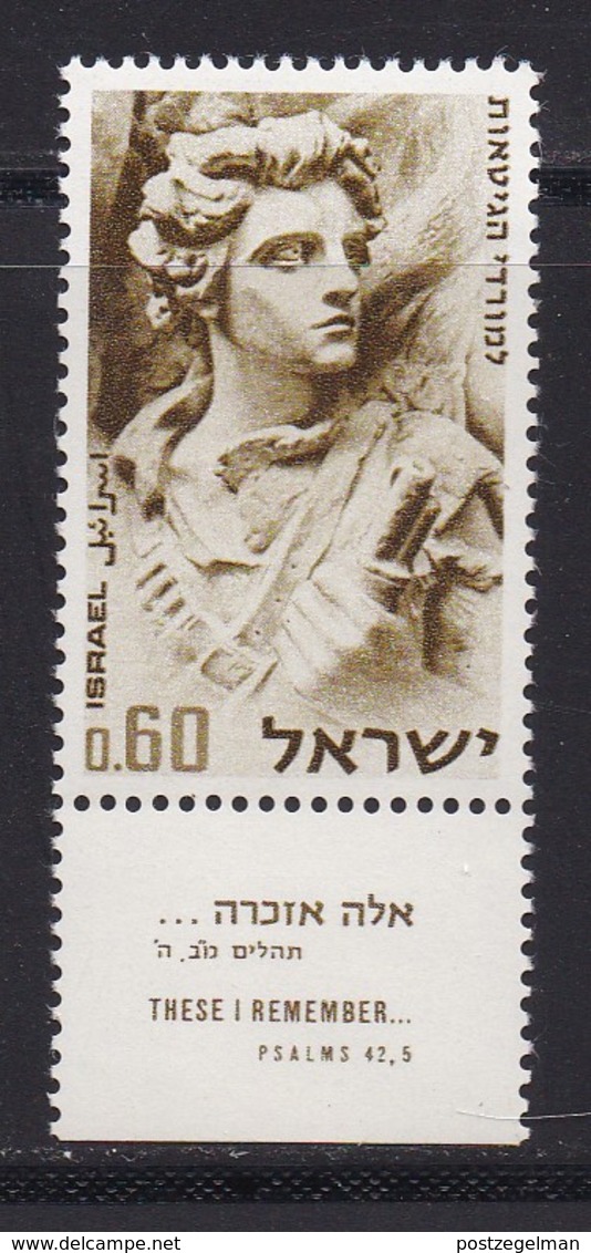 ISRAEL, 1968, Unused Stamp(s), With Tab, Ghetto Warsaw Uprising, SG392, Scannr. 17615 - Nuevos (con Tab)