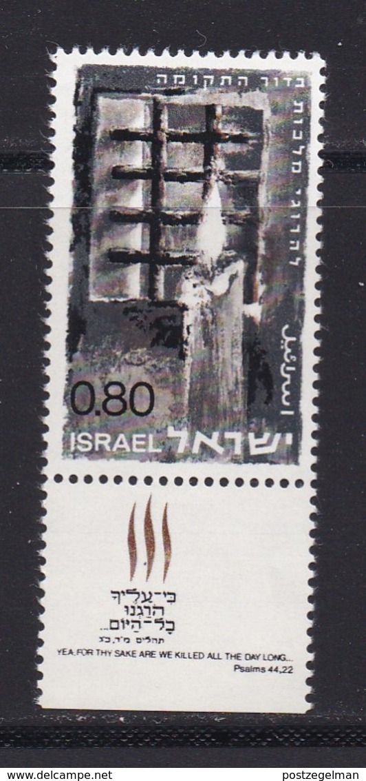 ISRAEL, 1968, Unused Stamp(s), With Tab, Fallen Freedom Fighters, SG394, Scannr. 17619 - Ongebruikt (met Tabs)