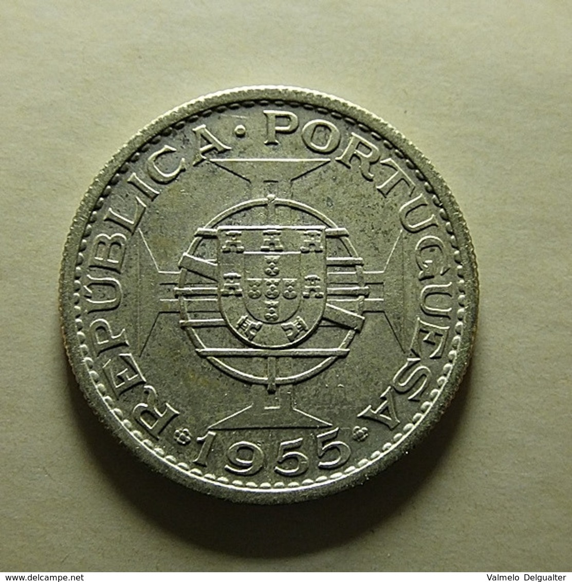 Portuguese Angola 10 Escudos 1955 Silver - Portugal