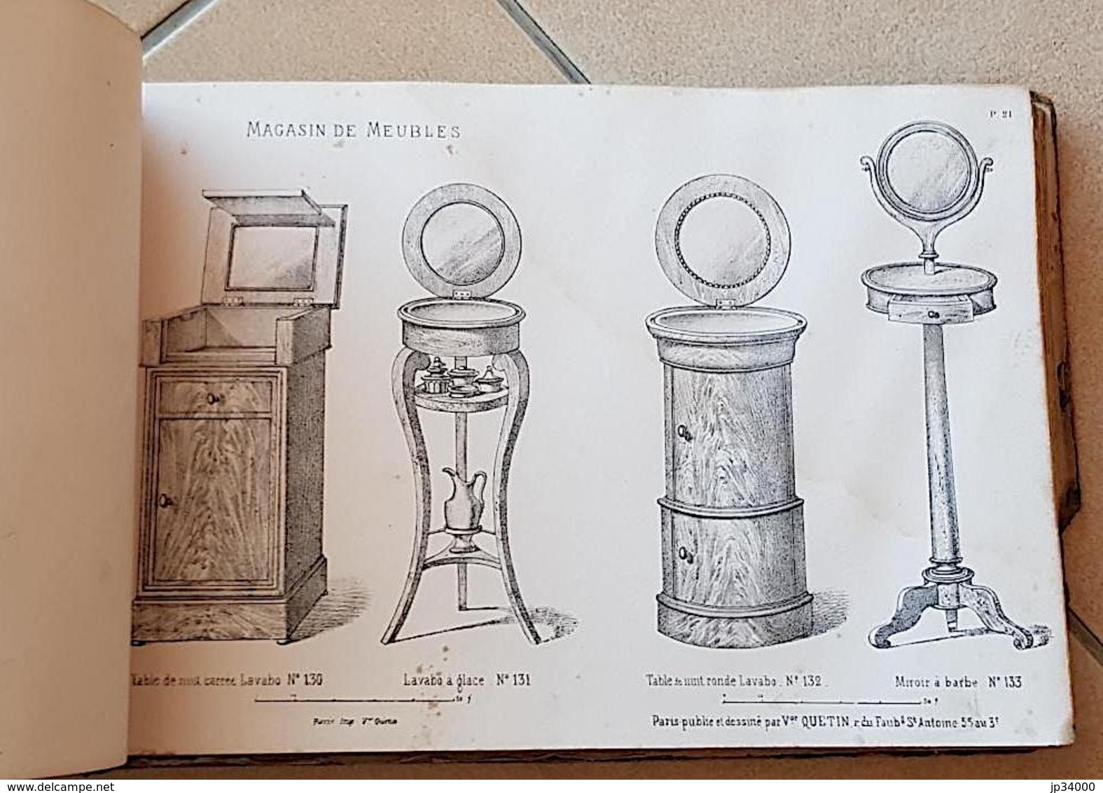 CATALOGUE VICTOR QUETIN. MAGASIN DE MEUBLE Album Complet & Reference De Tous Meubles Qui Se Fabriquent A Paris - 1801-1900