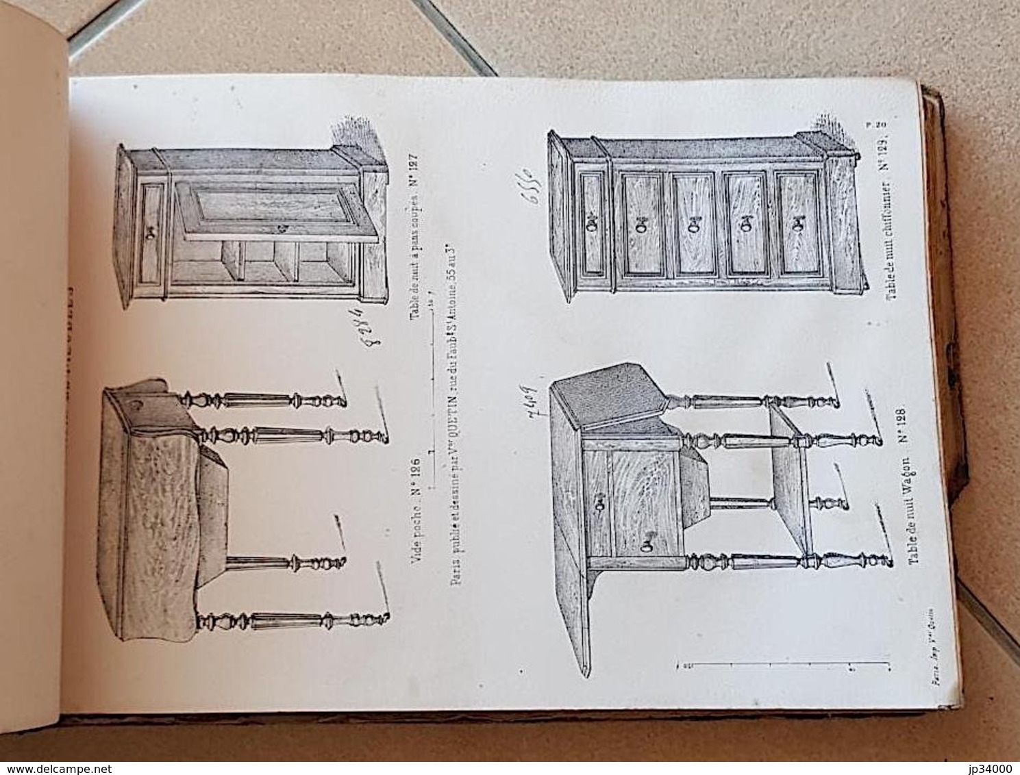 CATALOGUE VICTOR QUETIN. MAGASIN DE MEUBLE Album Complet & Reference De Tous Meubles Qui Se Fabriquent A Paris - 1801-1900