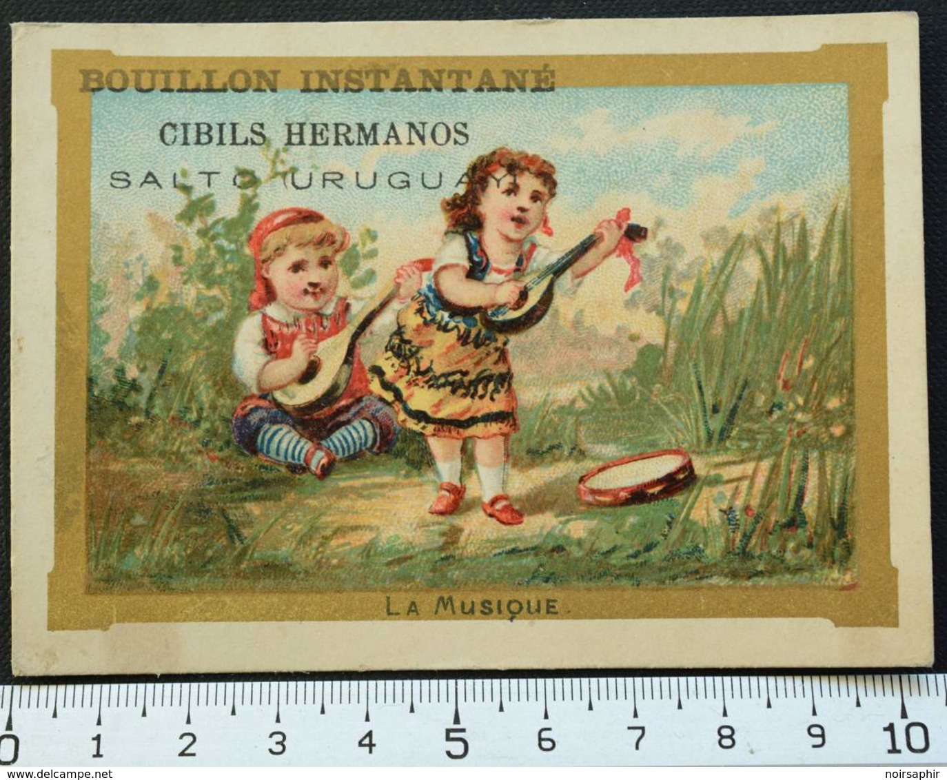 CIBILS HERMANOS SALTO URUGUAY BOUILLON CHROMO 1880's CARTE-RECLAME PUBLICITÉ CONCURRENT LIEBIG VICTORIAN TRADE CARD MARK - Liebig