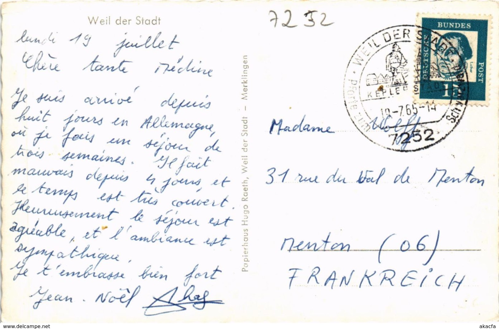 CPA AK Weil Der Stadt Vue Generale GERMANY (932185) - Weil Der Stadt