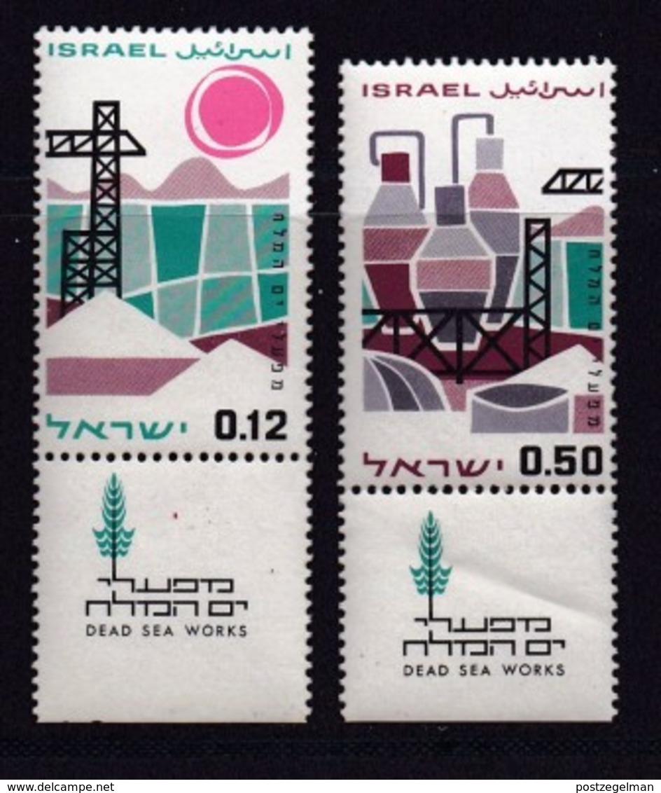 ISRAEL, 1965 Unused Stamp(s), With Tab, Dead Sea Works, SG313-314, Scannr. 17594 - Ongebruikt (met Tabs)