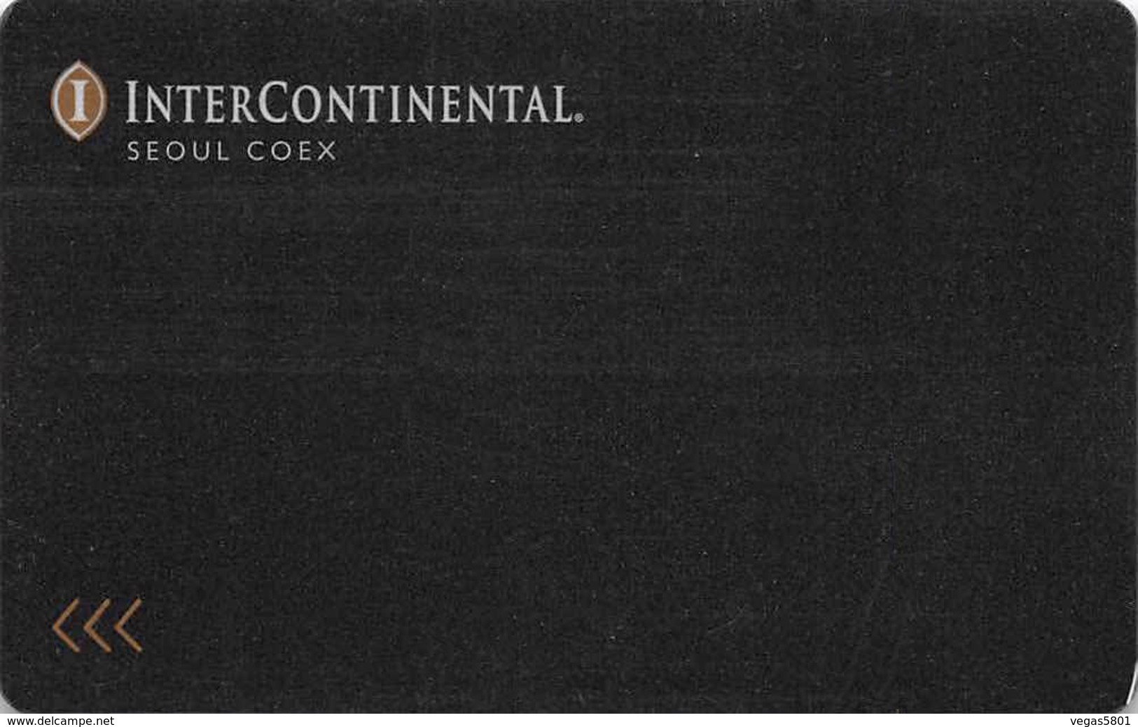 INTERCONTINENTAL - Seoul Coex, South Korea - Hotel Room Key Card, Hotelkarte, Schlüsselkarte, Clé De L'Hôtel - Hotelkarten