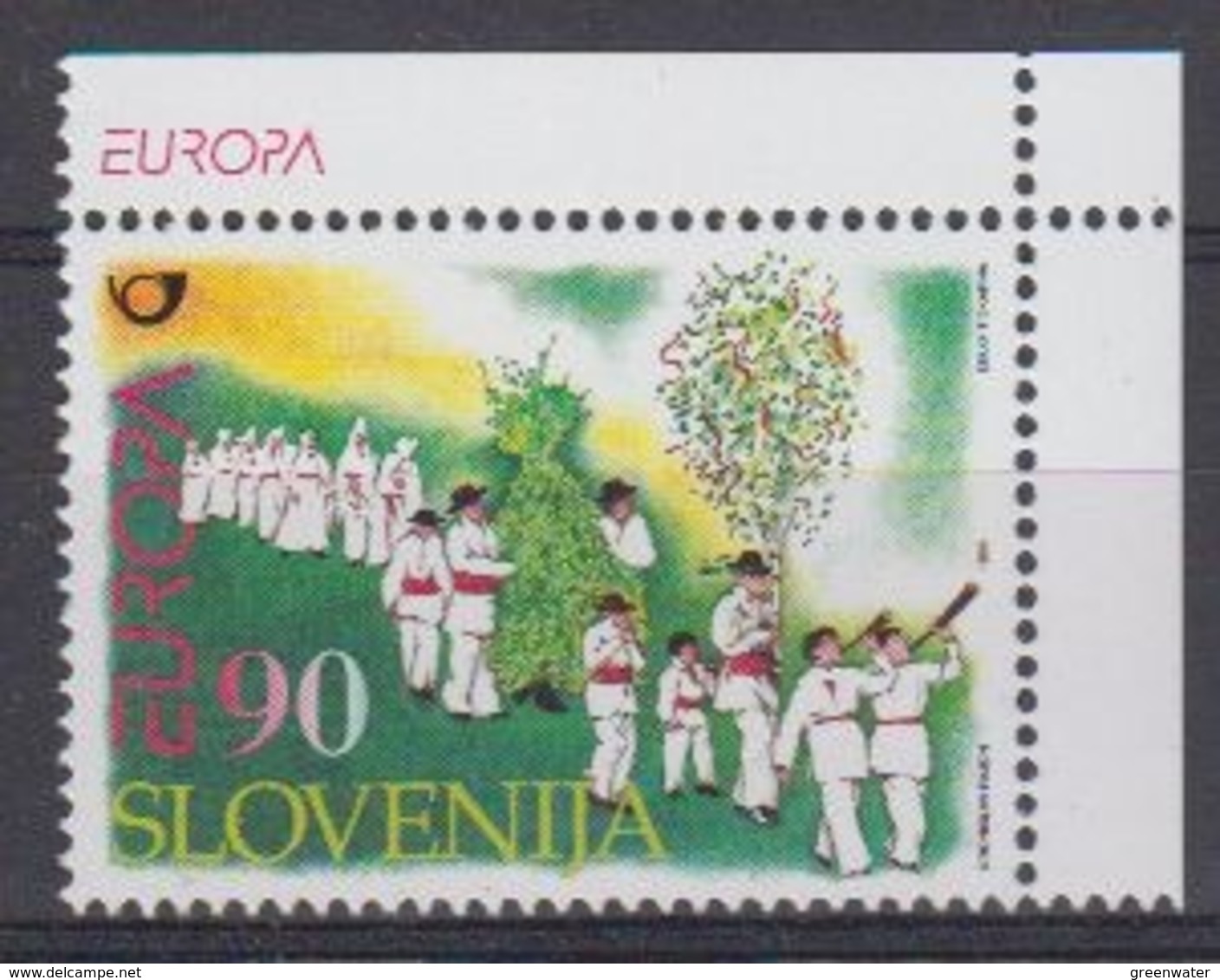 Europa Cept 1998 Slovenia 1v (corner With Europa In Margin) ** Mnh (45220P) - 1998