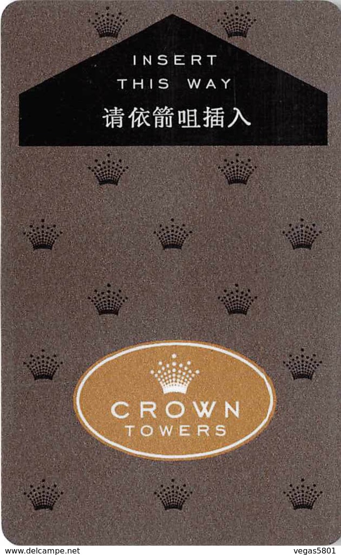 CROWN TOWERS - Melbourne, Australia - Hotel Room Key Card, Hotelkarte, Schlüsselkarte, Clé De L'Hôtel - Hotelkarten