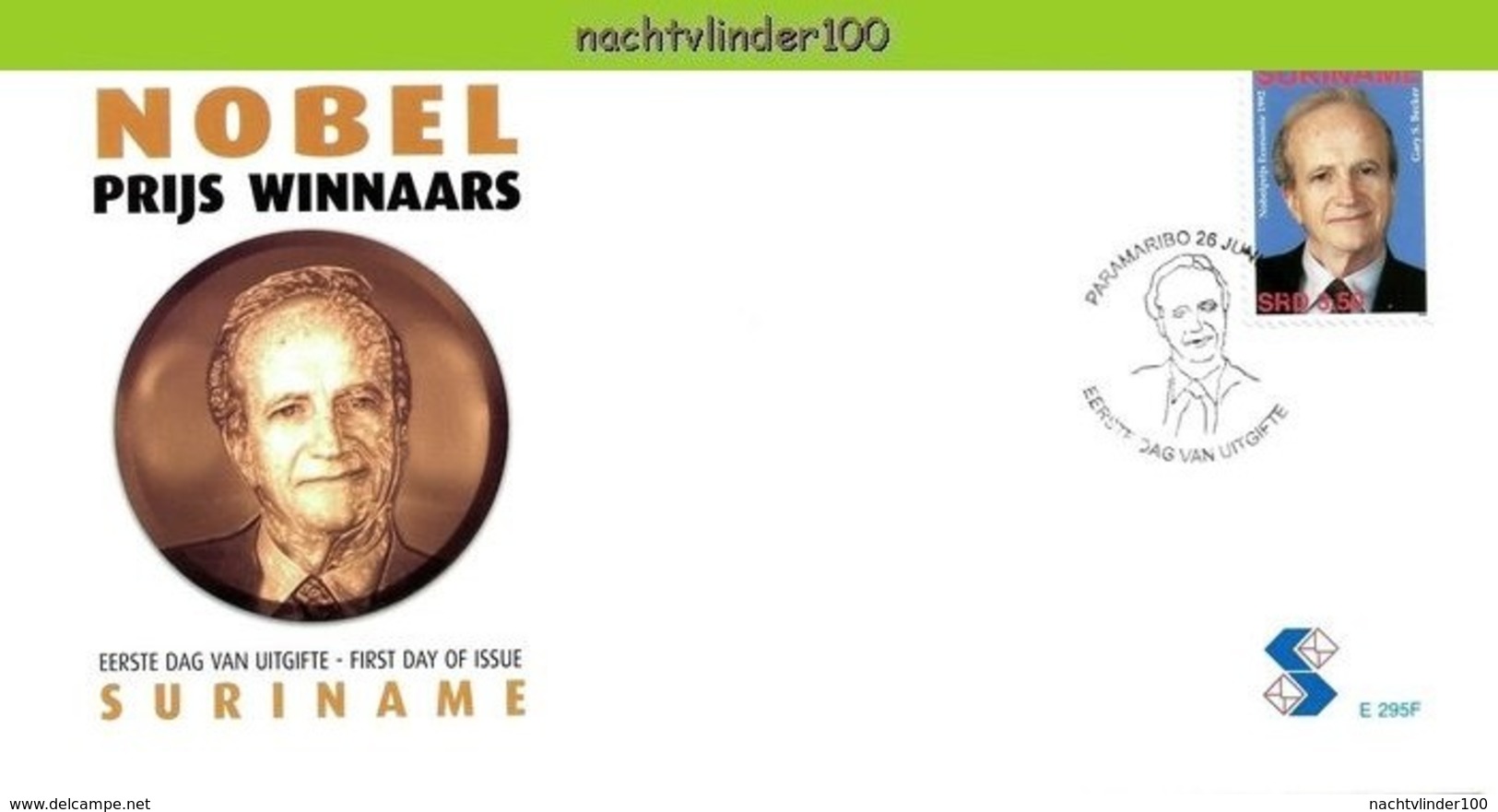 Nfm295A-Ffb BEROEMDE PERSONEN NOBELPRIJS NOBELPRIZE WINNERS PEACE ECONOMY LITERATURE FAMOUS PEOPLE SURINAME 2006 FDC'S - Nobelprijs