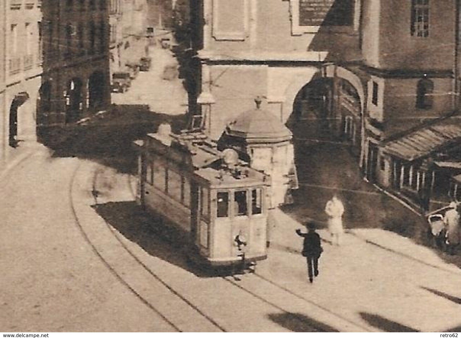 BERN → Zeitglockenturm Mit Tram Und Passanten, Kupferdruck Ca.1915 - Berne