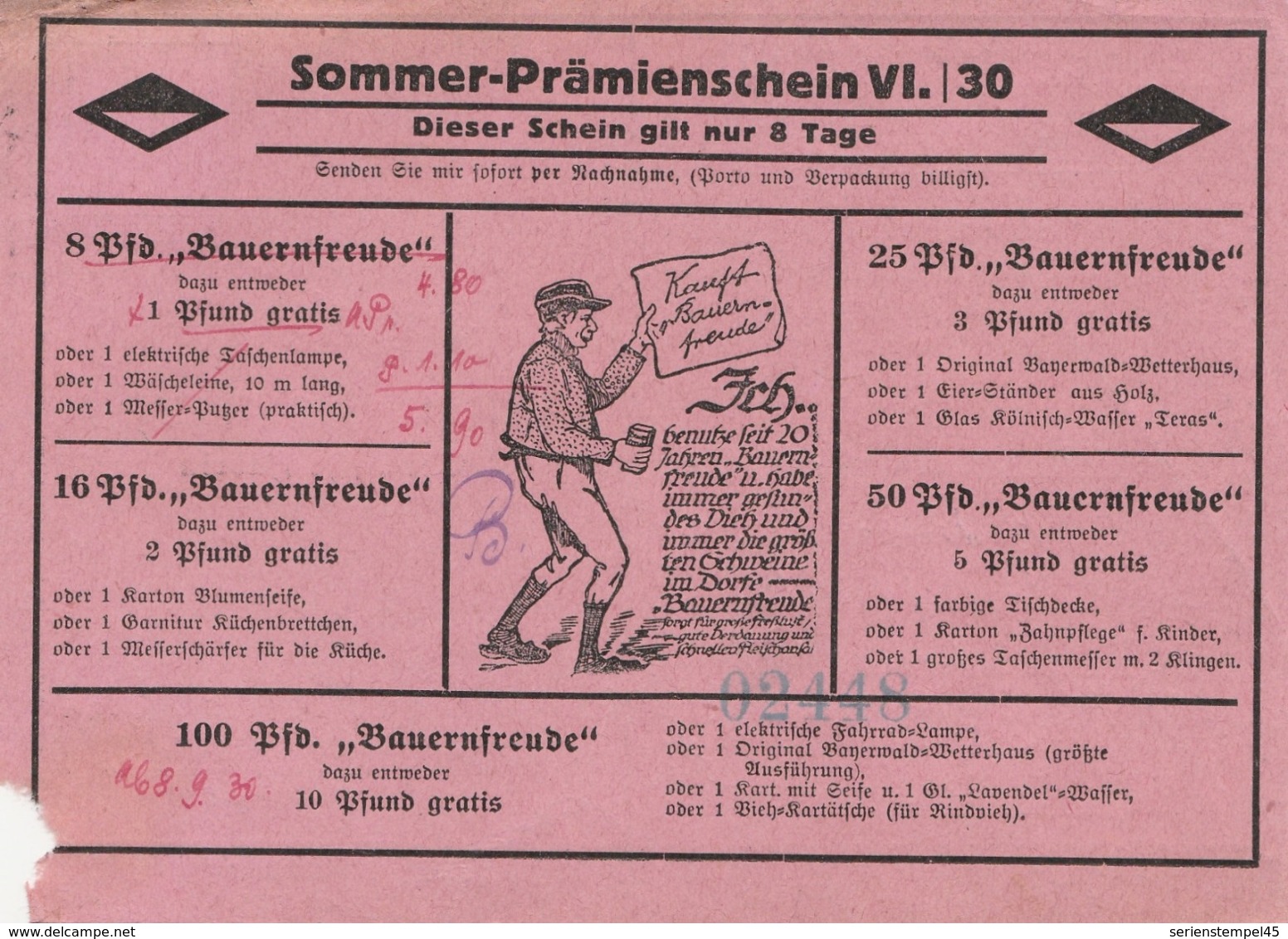 Ostpreussen Deutsches Reich Karte Mit Tagesstempel Willenberg Ostpr. 1930 Landkreis Ortelsburg RB Allenstein Mit Werbung - Briefe U. Dokumente