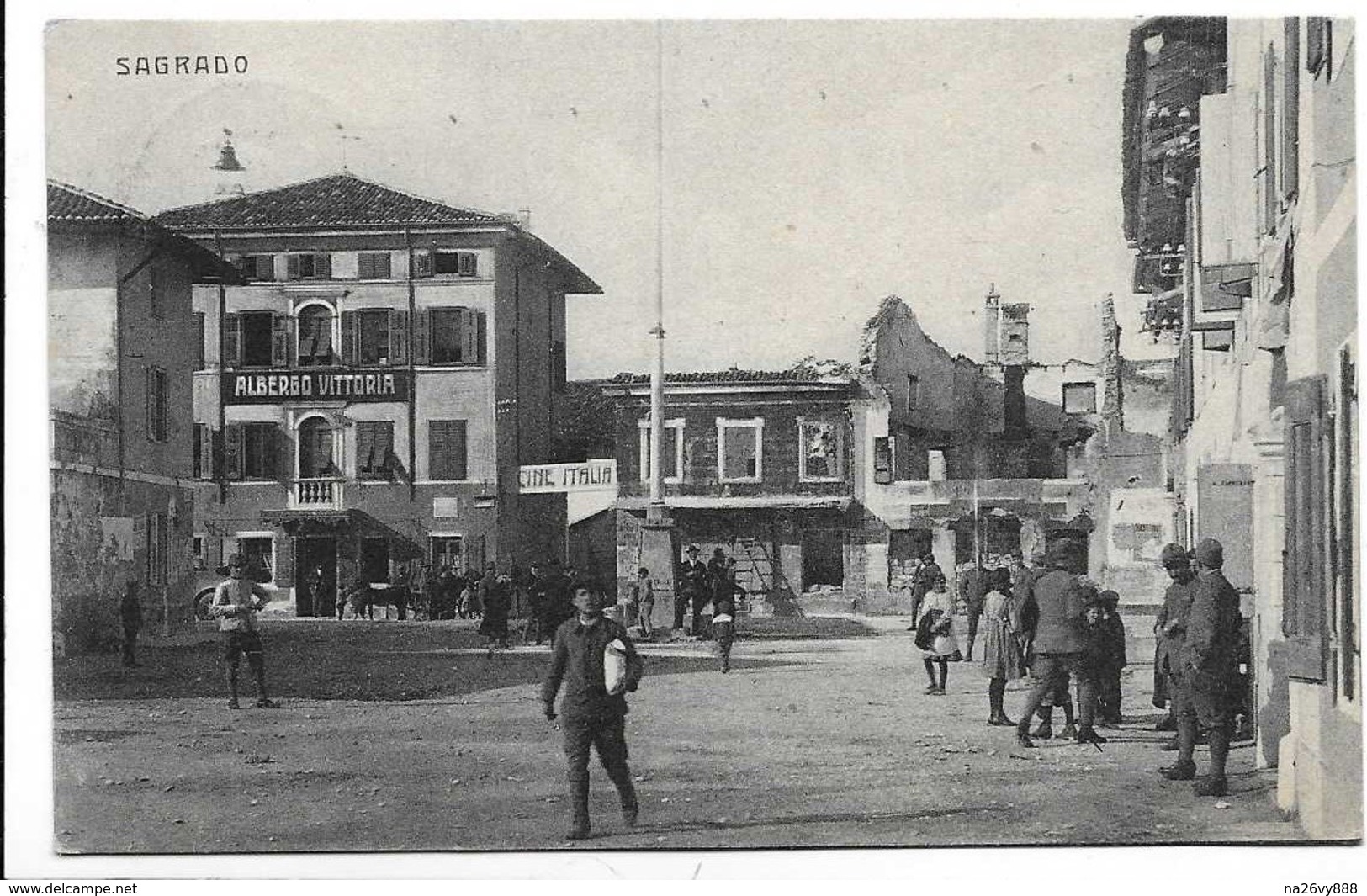 Sagrado (Gorizia). Albergo Vittoria - Cine Italia - Bella Immagine. - Gorizia