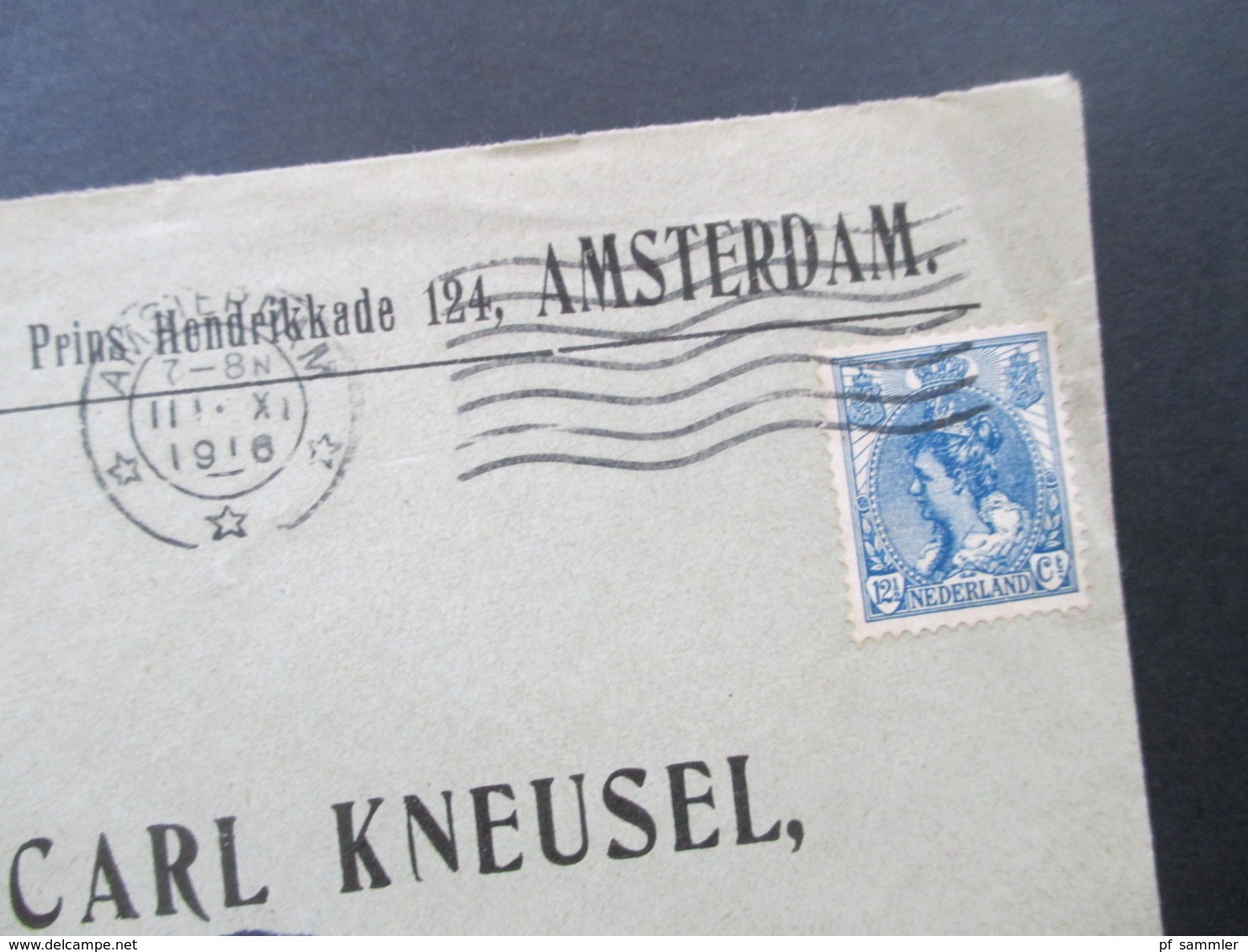 1916 10 Auslandsbelege M. Joosten Amsterdam - Zeulenroda Alle Mit Zensurstempel Auslandsstelle Emmerich Freigegeben - Lettres & Documents